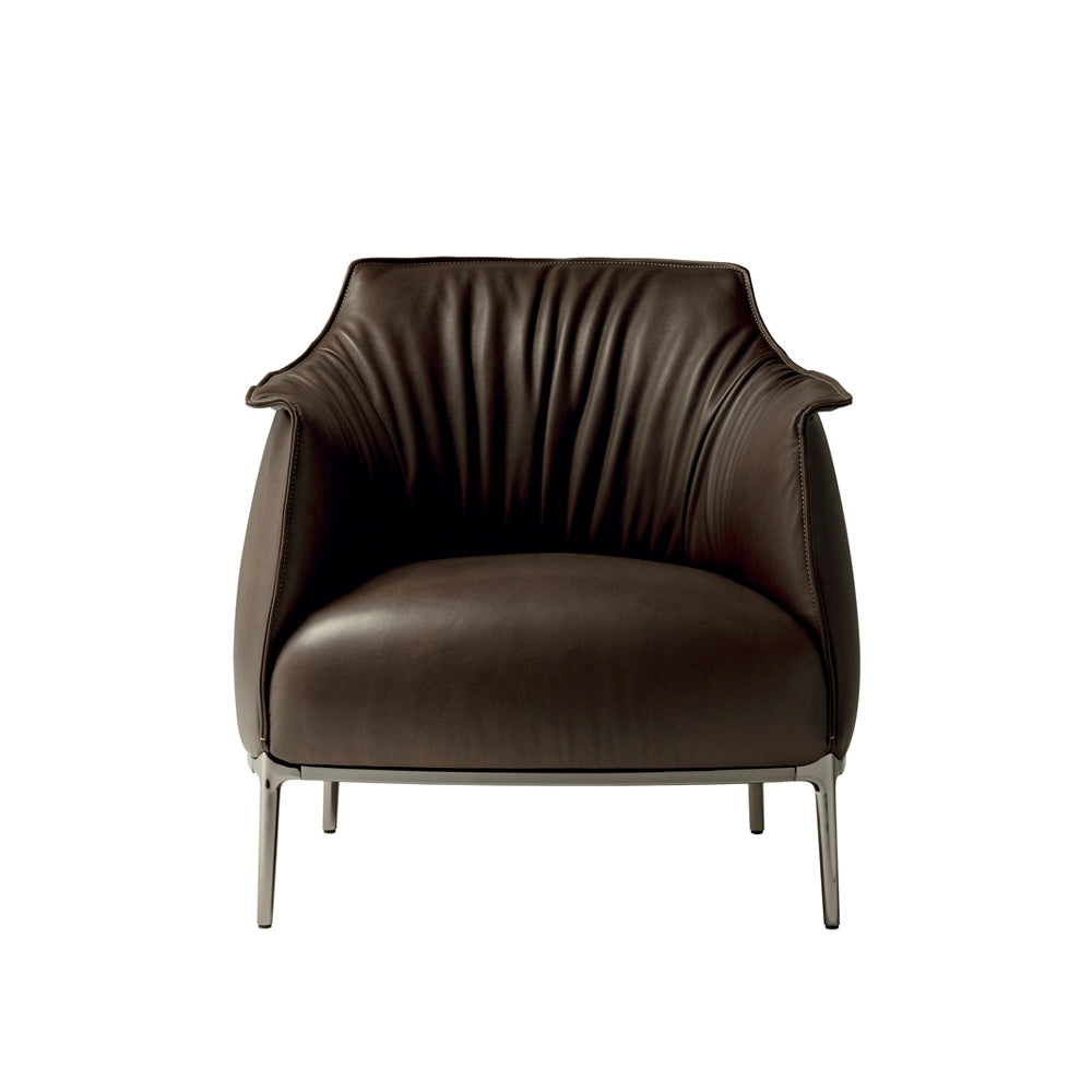 Archibald - Leather Armchair by Poltrona Frau