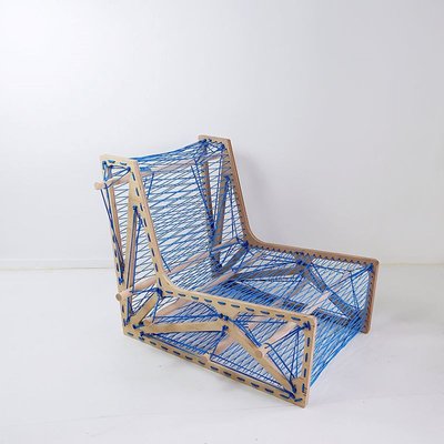 Architect's Work Lace-Up Lounge Chair-JG-1797059