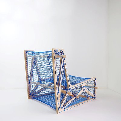 Architect's Work Lace-Up Lounge Chair-JG-1797059