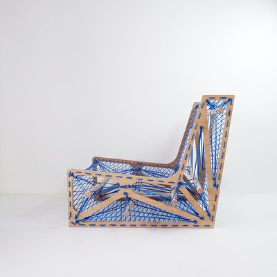 Architect's Work Lace-Up Lounge Chair-NYF-2019053