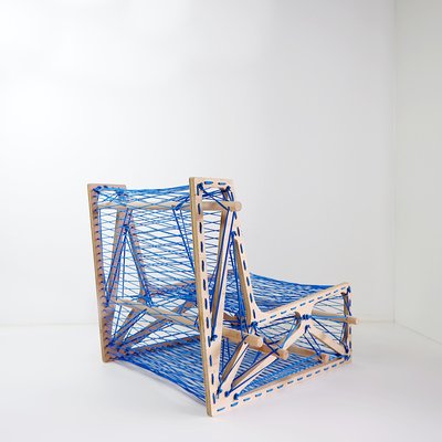 Architect's Work Lace-Up Lounge Chair-NYF-2019053