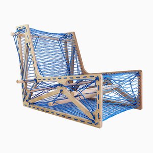 Architect's Work Lace-Up Lounge Chair-NYF-2019053