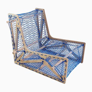 Architect's Work Lace-Up Lounge Chair-JG-1797059