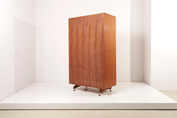 Architectural Wooden Cabinet, Italy, 1950s-SFD-1056790