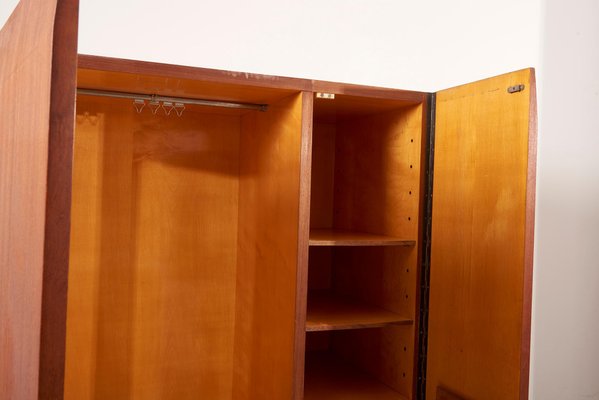 Architectural Wooden Cabinet, Italy, 1950s-SFD-1056790