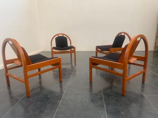 Argos Dining Chairs from Baumann, France, 1980s, Set of 4-IJR-1721146