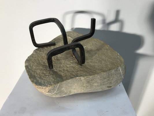 Ariel Elizondo Lizarraga, Assis, 2023, Steel & Stone Sculpture-QNR-1769569