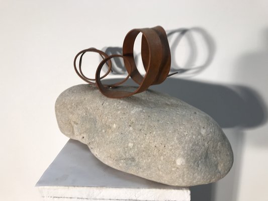 Ariel Elizondo Lizarraga, Guggenheim, 2023, Stone & Corten Steel Sculpture-QNR-1769054