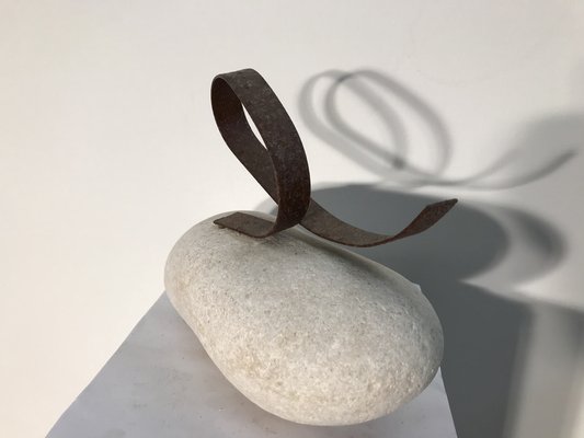 Ariel Elizondo Lizarraga, Le sauteur, 2023, Stone & Corten Steel Sculpture-QNR-1769078