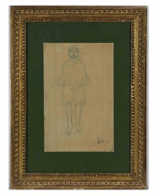 Aristide Maillol, Female Figure, Pastel Drawing, Early 20th Century-ZCI-1762154