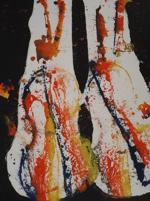 Arman, Chicago Riffle, Traces of Violins, Oil on Paper-KHH-2039279