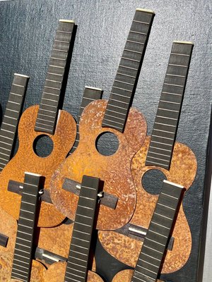 Arman, Guitars, Metal & Wood on Canvas-NEV-2028812