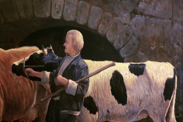 Armando Romano, In the Stable, 20th Century, Oil on Canvas-VHF-1758353