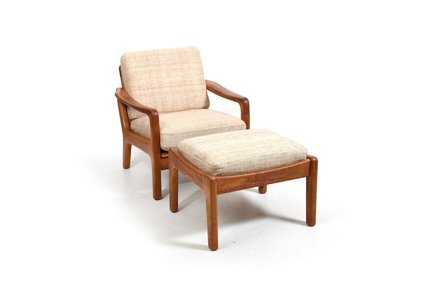 Armchair and Ottoman by Jens-Juul Christensen for Jk Denmark, 1960s, Set of 2-RA-2036209