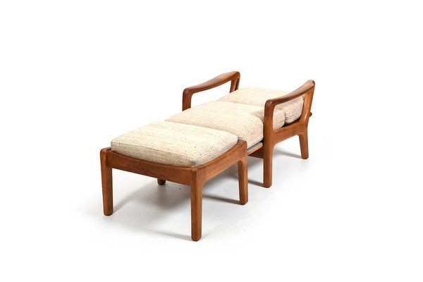 Armchair and Ottoman by Jens-Juul Christensen for Jk Denmark, 1960s, Set of 2-RA-2036209