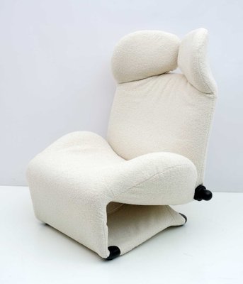 Armchair Boucle attributed to Toshiyuki Kita for Cassina, 1980s-FER-1531229