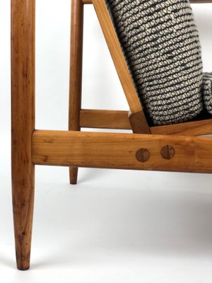 Armchair from Uluv In Cherry Wood, 1960s, Czech Republic-BAF-847355