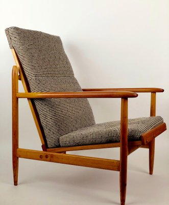 Armchair from Uluv In Cherry Wood, 1960s, Czech Republic-BAF-847355