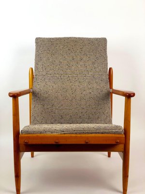 Armchair from Uluv In Cherry Wood, 1960s, Czech Republic-BAF-847355