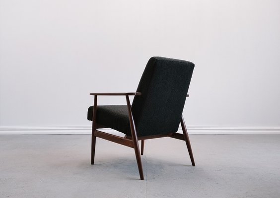 Armchair in Black Boucle from Henryk Lis, 1960s-MTQ-1794893