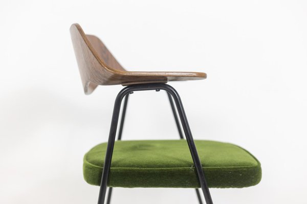 Armchair in Black Metal and Curved Plywood by Robin & Lucienne Day, 1950s-CEJ-1808241