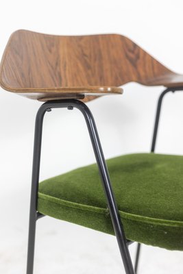 Armchair in Black Metal and Curved Plywood by Robin & Lucienne Day, 1950s-CEJ-1808241