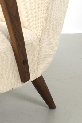 Armchair in Cream Fabric, 1950s-OKG-1788131