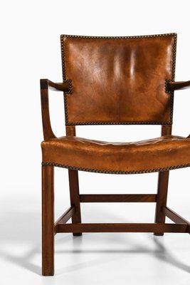 Armchair in Cuban Mahogany and Niger Leather attributed to Kaare Klint, 1930s-SC-2022143