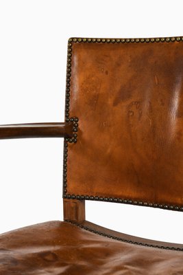 Armchair in Cuban Mahogany and Niger Leather attributed to Kaare Klint, 1930s-SC-2022143