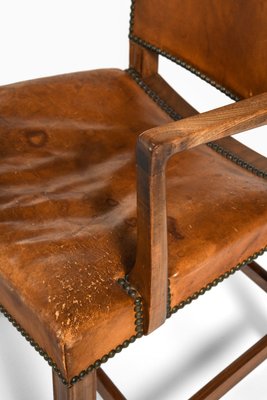 Armchair in Cuban Mahogany and Niger Leather attributed to Kaare Klint, 1930s-SC-2022143