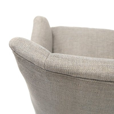 Armchair in Gray Fabric, 1950s-EZ-987923