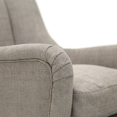 Armchair in Gray Fabric, 1950s-EZ-987923