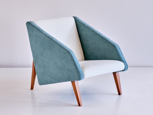 Armchair in Lelièvre Fabric and Beech Attributed to Gio Ponti, Italy, Late 1950s-FMT-960728