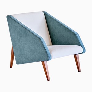 Armchair in Lelièvre Fabric and Beech Attributed to Gio Ponti, Italy, Late 1950s-FMT-960728