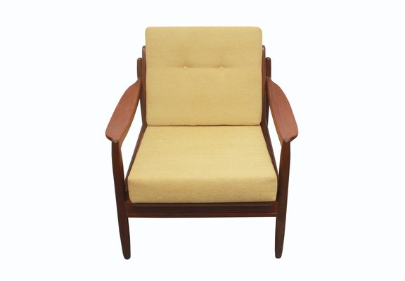 Armchair in Light Yellow Fabric, 1965-PF-1726321