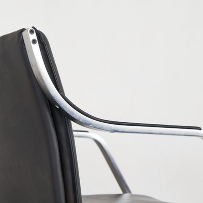 Armchair in Steel and Leather attributed to Rudolf Bernd for Walter Knoll, 1970s-LPQ-1799943