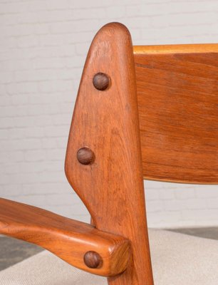 Armchair in Teak by Erik Buch for Oddense Maskinsnedkeri, 1960s-IXC-1348116