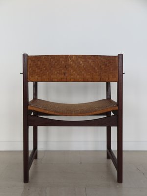 Armchair in Wood & Rattan Hvidt & Orla Mølgaard, Denmark, 1960s-CC-1661612