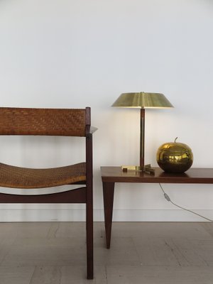 Armchair in Wood & Rattan Hvidt & Orla Mølgaard, Denmark, 1960s-CC-1661612