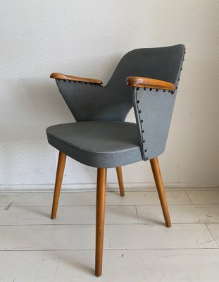 Armchair with Leatherette Upholstery by Oswald Haerdtl for Thonet, 1950s-LL-1293033