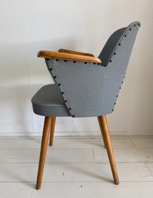 Armchair with Leatherette Upholstery by Oswald Haerdtl for Thonet, 1950s-LL-1293033