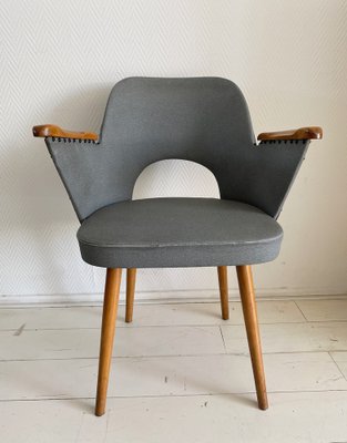 Armchair with Leatherette Upholstery by Oswald Haerdtl for Thonet, 1950s-LL-1293033