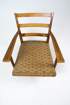 Armchair with Rope Seat in the Style of Gio Ponti-SAV-1080033