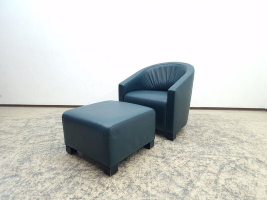 Armchair with Stool from de Sede-BVM-2032778