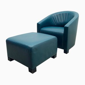 Armchair with Stool from de Sede-BVM-2032778