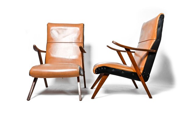 Armchairs, 1960s, Poland, Set of 2-HYJ-829661