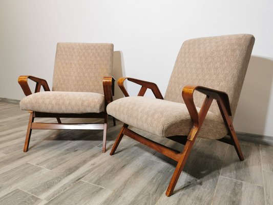 Armchairs attributed to Frantisek Jirak for Tatra, 1960s, Set of 2-QJA-1384255