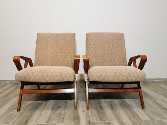 Armchairs attributed to Frantisek Jirak for Tatra, 1960s, Set of 2-QJA-1384255