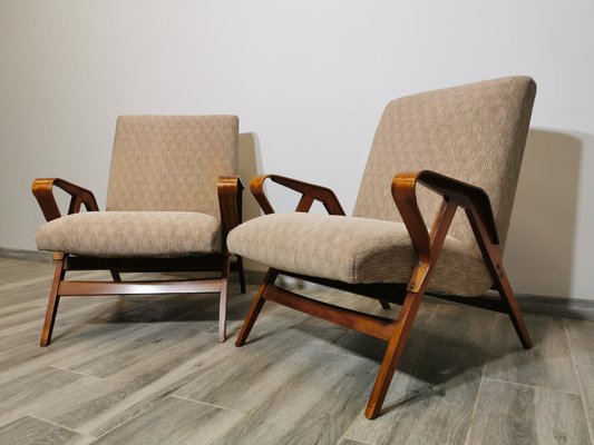 Armchairs attributed to Frantisek Jirak for Tatra, 1960s, Set of 2-QJA-1384255