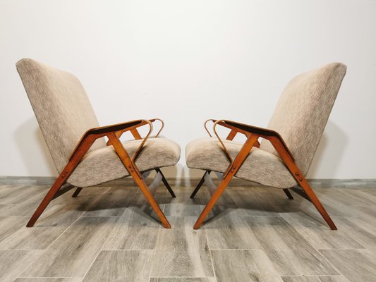 Armchairs attributed to Frantisek Jirak for Tatra, 1960s, Set of 2-QJA-1384255